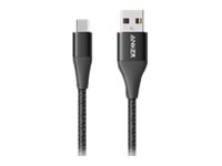 Anker PowerLine+ II - USB-kabel - USB-C (hann) til USB-type A (hann) - USB 3.1 - 3 A - 0.9 m - svart