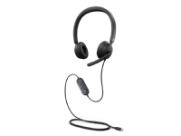 Microsoft Modern USB-C Headset - Hodesett - on-ear - kablet - USB-C - svart - Certified for Microsoft Teams