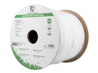 DELTACO - Samlet kabel - 100 m - UTP - CAT 6a - halogenfri, solid - hvit