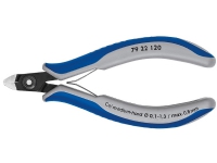 Knipex 79 22 120, Avbitertang, Kromvanadiumstål, Plast, Blå, Grå, 12 cm, 56 g