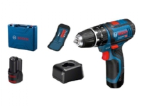 Bosch GSB Professional 12V-15 - Drill/driver - trådløs - 2 hastigheter 10 mm - 30 N·m - 2 batterier - 12 V