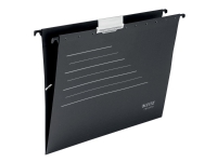Leitz ALPHA - Hengefil - V-sokkel, 15 mm - for A4 - kapasitet: 150 ark - med fliker - svart, light gray print