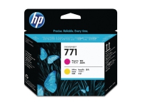 Printhoved hp 771 ce018a, 775 sider, magenta og gul