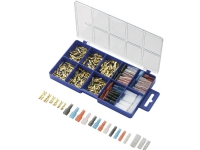 TRU COMPONENTS 739647 Klemmeforbindelsesstykker-sortiment 0.104 mm² 2.50 mm² Transparent, Sort, Rød, Blå 260 stk
