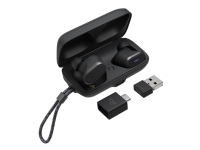 Logitech Zone True Wireless - True wireless-hodetelefoner med mikrofon - i øret - Bluetooth - aktiv støydemping - grafitt