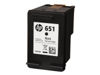 HP 651 - Svart - original - Ink Advantage - blekkpatron - for Deskjet Ink Advantage 5575, Ink Advantage 5645 Officejet 202, 252 Mobile