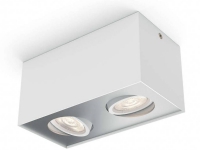 Philips WarmGlow LED Dobbelt boks-spotlys, Overflateegnet, Ikke-utskiftbare pærer, 2 ampuller, LED, 9 W, 2700 K