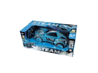 RC 1:16 Streamer car with light and fog - Blue