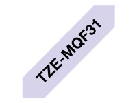 Brother TZe-MQF31 - sort på pastelilla 12mm x 4m