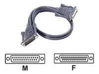 ATEN - Stackingkabel - DB-25 (hann) til DB-25 (hunn) - 15 m - for MasterView Pro Model CS1004, Pro Model CS1008, Pro Model CS1016