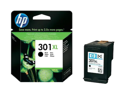 HP Blekk 301XL Sort