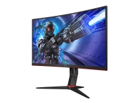 AOC Gaming C27G2ZU/BK - LED-skjerm - kurvet - 27 - 1920 x 1080 Full HD (1080p) @ 240 Hz - VA - 300 cd/m² - 3000:1 - 0.5 ms - 2xHDMI, DisplayPort - høyttalere - svart, rød