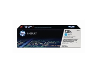 HP 128A cyan original LaserJet-tonerkassett, 1300 sider, Cyan, 1 stykker