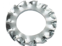 DRESSELHAUS Tandskive 6 mm DIN 6798 AZ elforzinket indvendig 6,4 mm, udvendig 11,0 mm - (100 stk.)