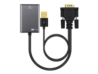 MicroConnect - HDMI-adapter - USB, HD-15 (VGA) til HDMI hunn - 15 cm - svart - aktiv, 1080p-støtte