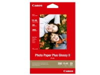 Canon Photo Paper Plus Glossy II PP-201 - Blank - 130 x 180 mm - 260 g/m² - 20 ark fotopapir - for PIXMA iP2700, iX7000, MG2555, MP210, MP520, MP610, MP970, MX300, MX310, MX700, MX850