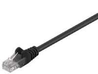 CAT 5e Patchkabel, U/UTP, sort