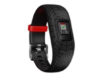 Garmin vívofit jr 2 - Marvel Spider-Man - aktivitetssporer med bånd - silikon - svart - håndleddstørrelse: 130-175 mm - Bluetooth - 24.1 g