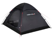 High Peak Monodome XL, Kuppeltelt, 4 person(er), Ventilasjon, Vanntette sømmer, Sort