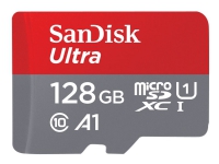SanDisk Ultra - Flashminnekort - 128 GB - A1 / Class10 - microSDXC UHS-I