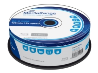 MediaRange - 25 x BD-R - 25 GB 6x - spindel