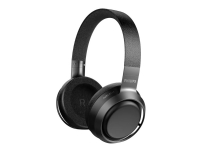 Philips Fidelio L3 - Hodetelefoner med mikrofon - full størrelse - Bluetooth - trådløs, kablet - aktiv støydemping - 3,5 mm jakk - matt mørk satengørekopper, svart hodebånd