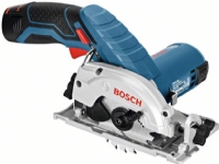 Bosch Professional GKS 12V-26 2x3 Ah L-BOX Batteridrevet, håndholdt rundsav 85 mm Kuffert, inkl. batteri, Inkl. oplader 12 V