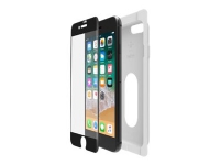 Belkin ScreenForce TemperedCurve - Skjermbeskyttelse for mobiltelefon - glass - rammefarge svart - for Apple iPhone 7 Plus, 8 Plus