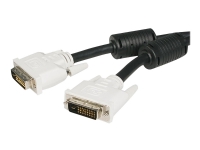 StarTech.com 2m DVI-D Dual Link Cable - Male to Male DVI-D Digital Video Monitor Cable - 25 pin DVI-D Cable M/M Black 2 Meter - 2560x1600 (DVIDDMM2M) - DVI-kabel - dobbeltlenke - DVI-D (hann) til DVI-D (hann) - 2 m - svart