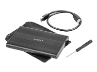 uGo Office MARAPI S130 - Drevkabinett - 2.5 - SATA 6Gb/s - USB 3.0 - svart