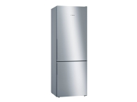 Bosch Serie | 6 KGE49AICA - Kjøleskap/fryser - bunnfryser - bredde: 70 cm - dybde: 65 cm - høyde: 201 cm - 419 liter - Klasse C - rustfritt stål