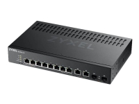 Zyxel GS2220-10 - Switch - Styrt - 8 x 10/100/1000 + 2 x kombo-Gigabit SFP - rackmonterbar, veggmonterbar