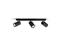 KOSIPO bar/tube black 3xNW - GU10 - (Pærer sælges separat)