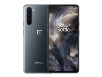 OnePlus Nord - 5G smarttelefon - dobbelt-SIM - RAM 12 GB / 256 GB - OLED-display - 6.44 - 2400 x 1080 piksler (90 Hz) - 4x bakkameraer 48 MP, 8 MP, 5 MP, 2 MP - 2x front cameras 32 MP, 8 MP - onyxgrå