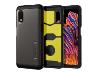 Spigen Tough Armor Xcover Pro - Baksidedeksel for mobiltelefon - polykarbonat, termoplast-polyuretan (TPU), støtskum - svart - for Samsung Galaxy Xcover Pro