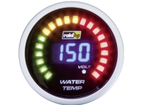 raid hp 660502 Bil indbygningsinstrument Vandtemperatur måleområde 40 - 150 °C NightFlight Digital Blue Blå, Hvid 52 mm