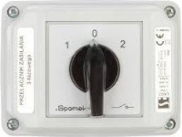 Spamel Cam switch 1-0-2 2P 16A in a housing (LK16R-2.8338OB2)