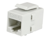 StarTech.com White Cat 6 RJ45 Keystone Jack Network Coupler F/F - RJ45 Coupler - Cat6 Coupler - F/F Cat6 Keystone Jack White Modular (C6KEYCOUPLWH) - Nettverkkopler - RJ-45 (hunn) til RJ-45 (hunn) - CAT 6 - hvit