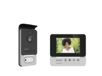 Philips Dørtelefon med video DES9300VDP/10, 10,9 cm (4.3), 480 x 272 piksler, Aluminium, Svart, IP44, Aluminium, Plastikk, Aluminium