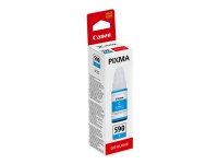 Canon GI 590 C - 70 ml - cyan - original - blekkrefill - for PIXMA G1501, G1510, G2500, G2501, G2510, G3410, G3500, G3501, G3510, G4410, G4500, G4511