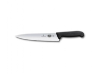 Kokkekniv Victorinox 22 cm Bølgeskær med Fibrox greb Sort,1 stk