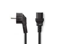 Nedis - Strømkabel - CEE 7/7 (hann) vinklet til IEC 60320 C13 rett - 10 A - 5 m - rund - svart