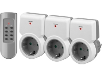 Goobay Funksteckdosen-Set, Innendørs, Grå, Hvit, 230 V, 5 A, 0 - 35 °C