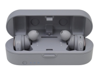 Audio-Technica ATH CKR7TW - True wireless-hodetelefoner med mikrofon - i øret - Bluetooth - grå