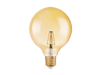 OSRAM Vintage 1906 LED - LED-filamentlyspære - form: G125 - klar finish - E27 - 7 W (ekvivalent 51 W) - klasse E - varmt hvitt lys - 2400 K