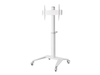 DELTACO ARM-0452 - Office - vogn - for LCD-skjerm - hvit - skjermstørrelse: 37-70