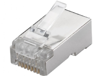 Goobay 93829, RJ45, Sølv, Hankjønn, Rett, Cat6, U/UTP (UTP)