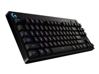Logitech G Pro Mechanical Gaming Keyboard - Tastatur - bakgrunnsbelyst - USB - Pan Nordic - tastsvitsj: GX Blue Clicky - svart