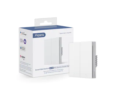 Aqara Smart Wall Switch H1 (med nøytrall. dobbel bryter