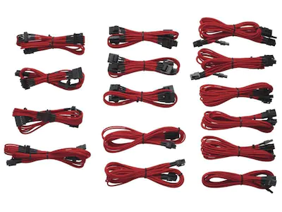 Corsair Professional Sleeved Cable Red